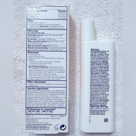 La Roche-Posay ANTHELIOS ULTRA LIGHT FLUID FACIAL SUNSCREEN SPF 60 50ml NIB - Picture 7 of 8